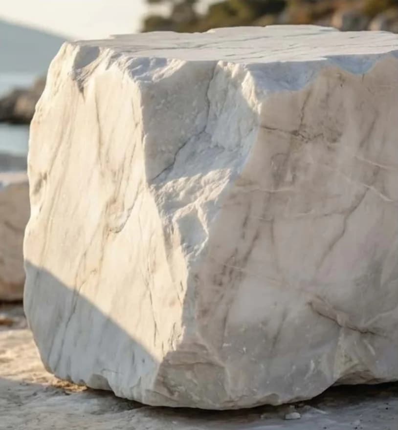 Sunumun kapağındaki mermer blok fotoğrafı