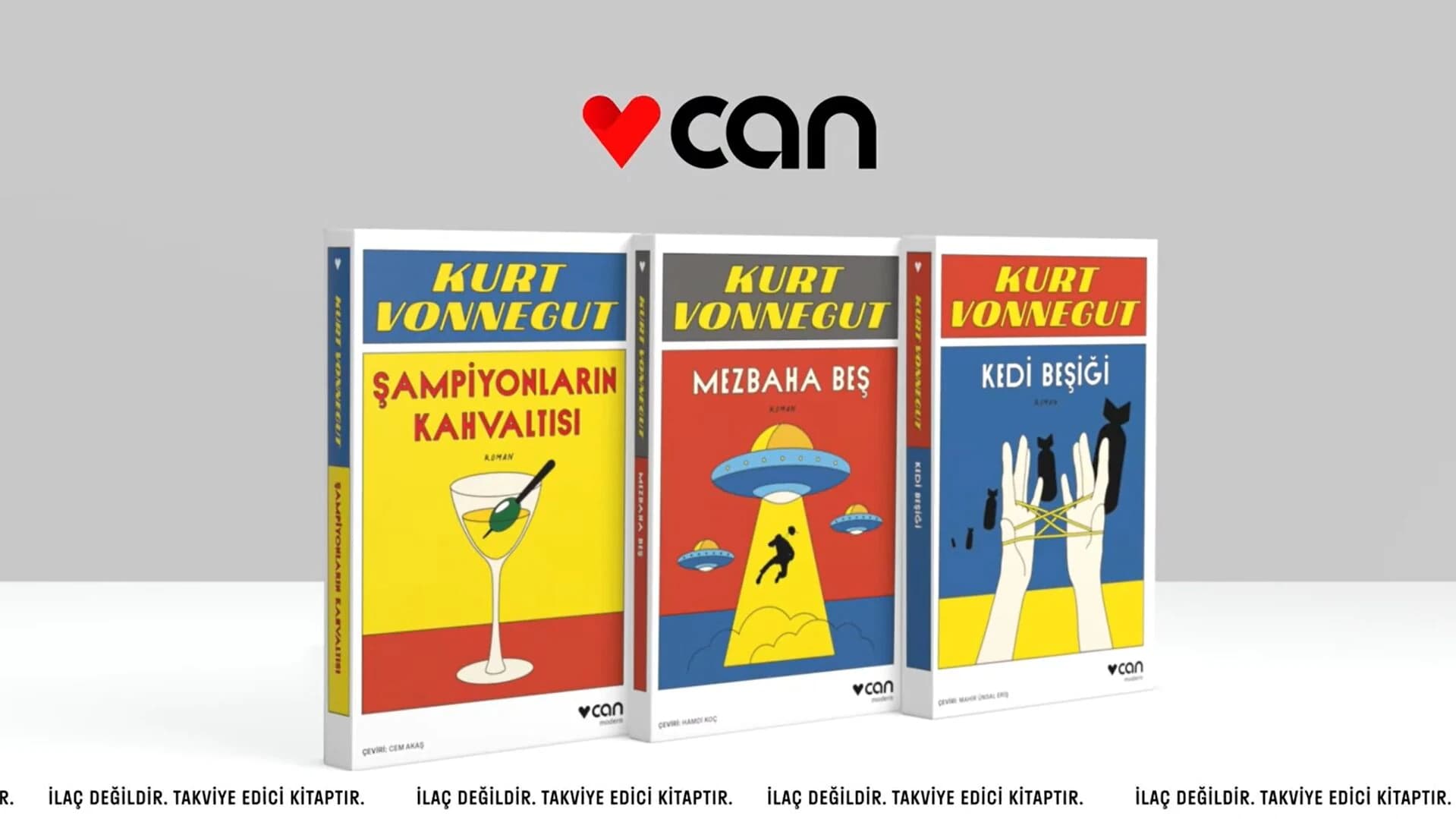 Can Yayınları Kurt Vonnegut Kitap Serisi — 3D Motion Grafik ve Kitap Kapağı Canlandırma Projesi | Artcycle LABS