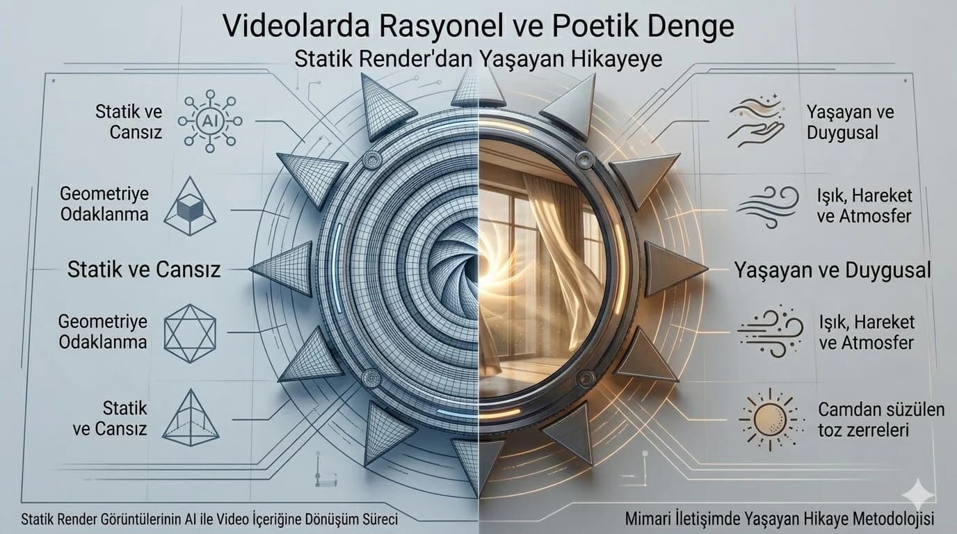 Mimari Görselleştirmede Yapay Zeka ve 3D Render Dönüşümü — Yaşayan Mimari Videolar | Artcycle LABS