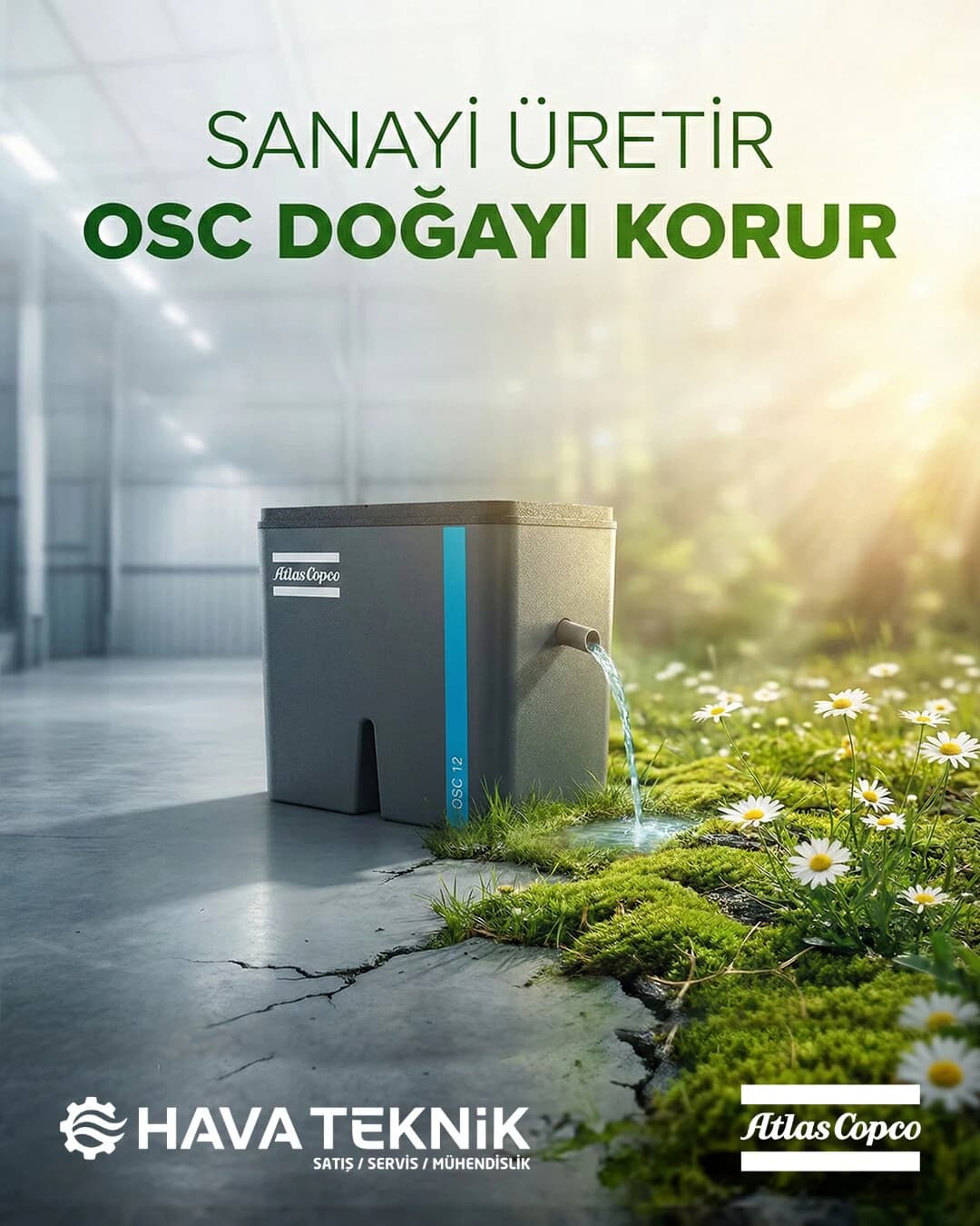 Endüstriyel Üretim Tesislerinde Kesintisiz Basınçlı Hava Çözümleri Sosyal Medya Paylaşımı