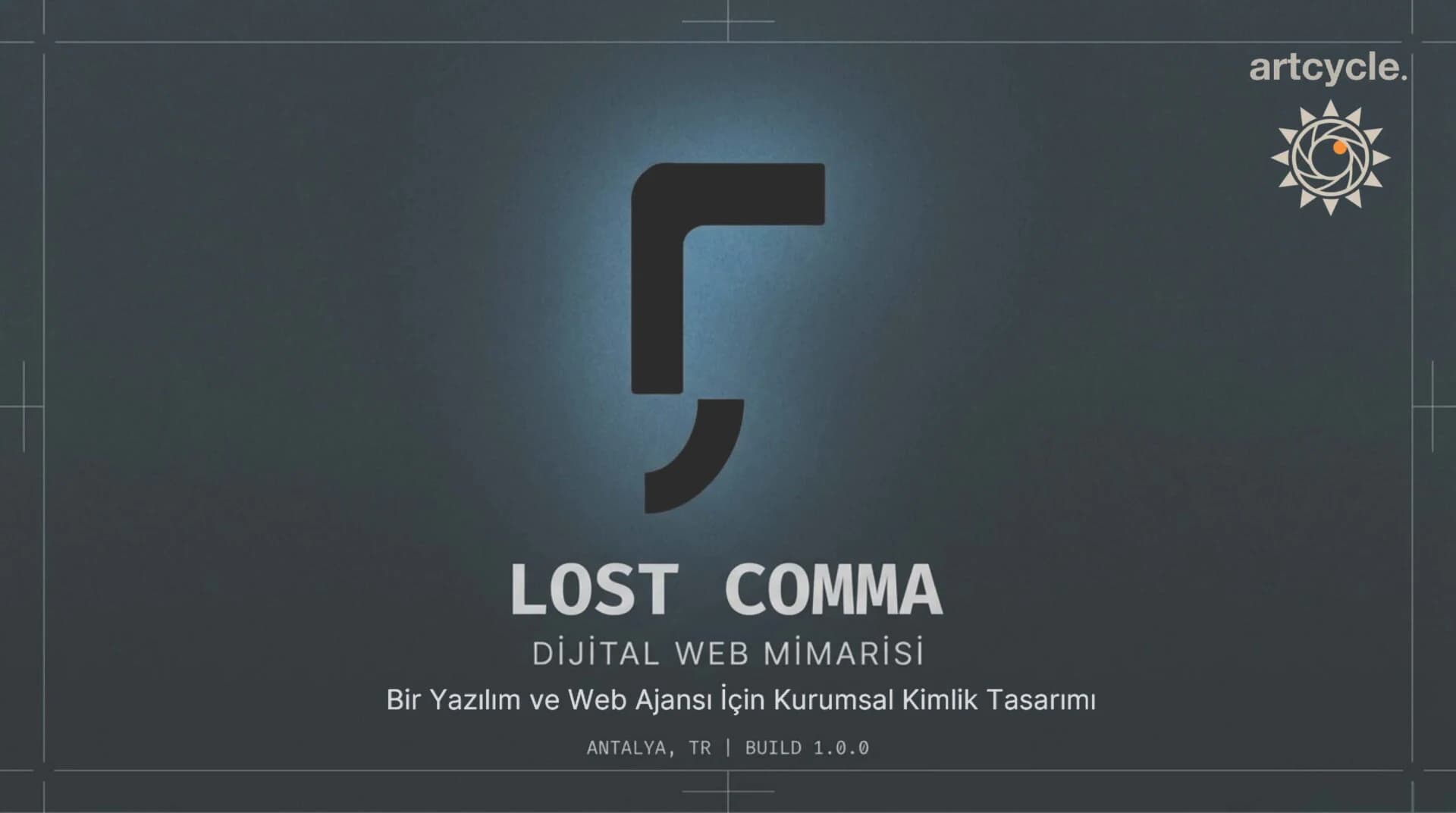 Lost Comma Yazılım Ajansı — Minimalist Logo ve Marka Kimliği Sunumu | Artcycle LABS