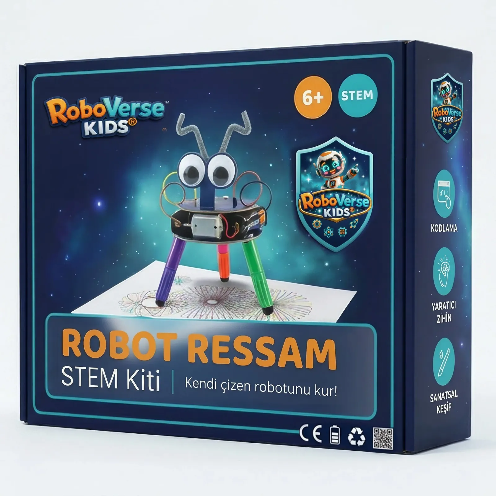 “Robot Ressam” STEM kiti kutusu konsepti: “Kendi çizen robotunu kur!”