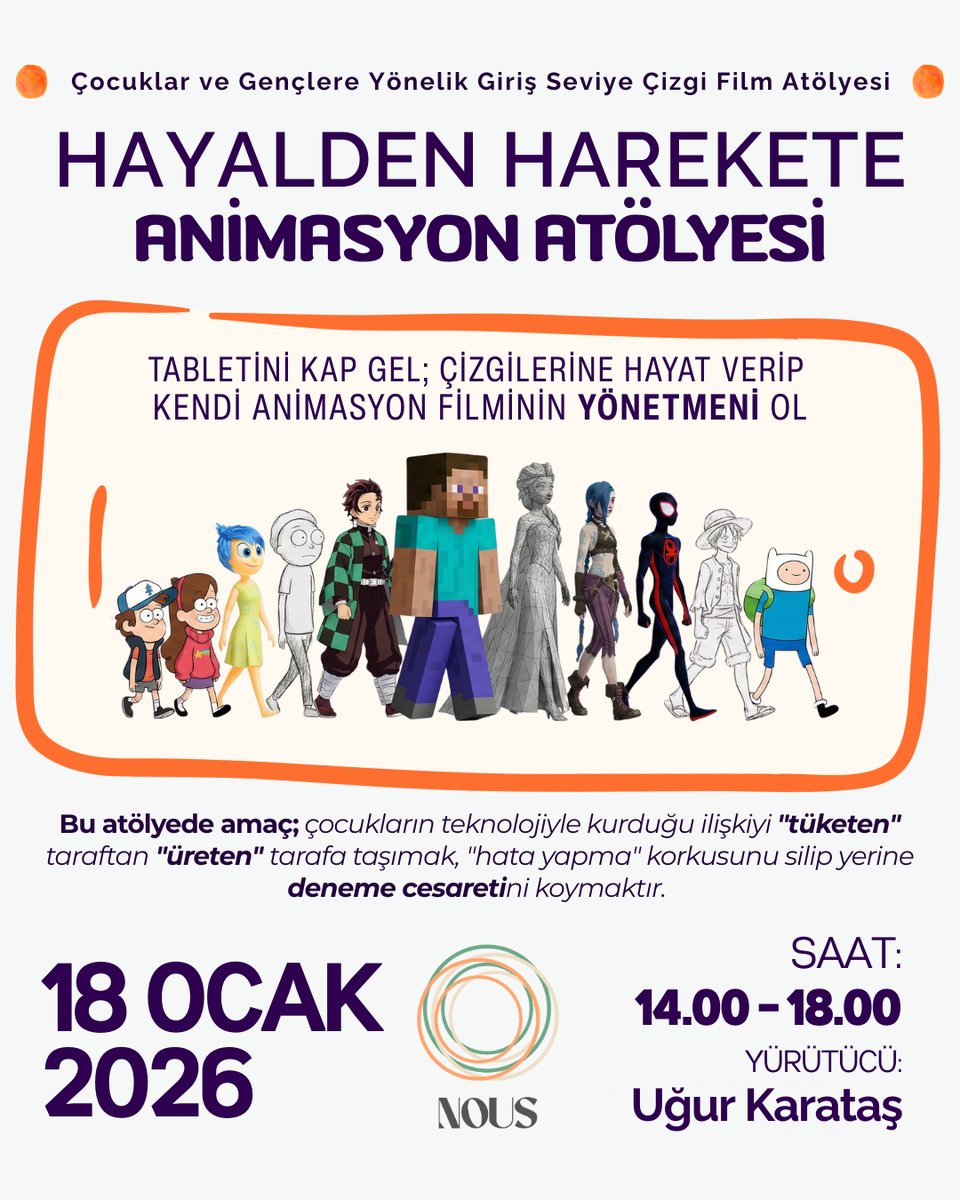 Kapsayıcı Animasyon Atölyesi