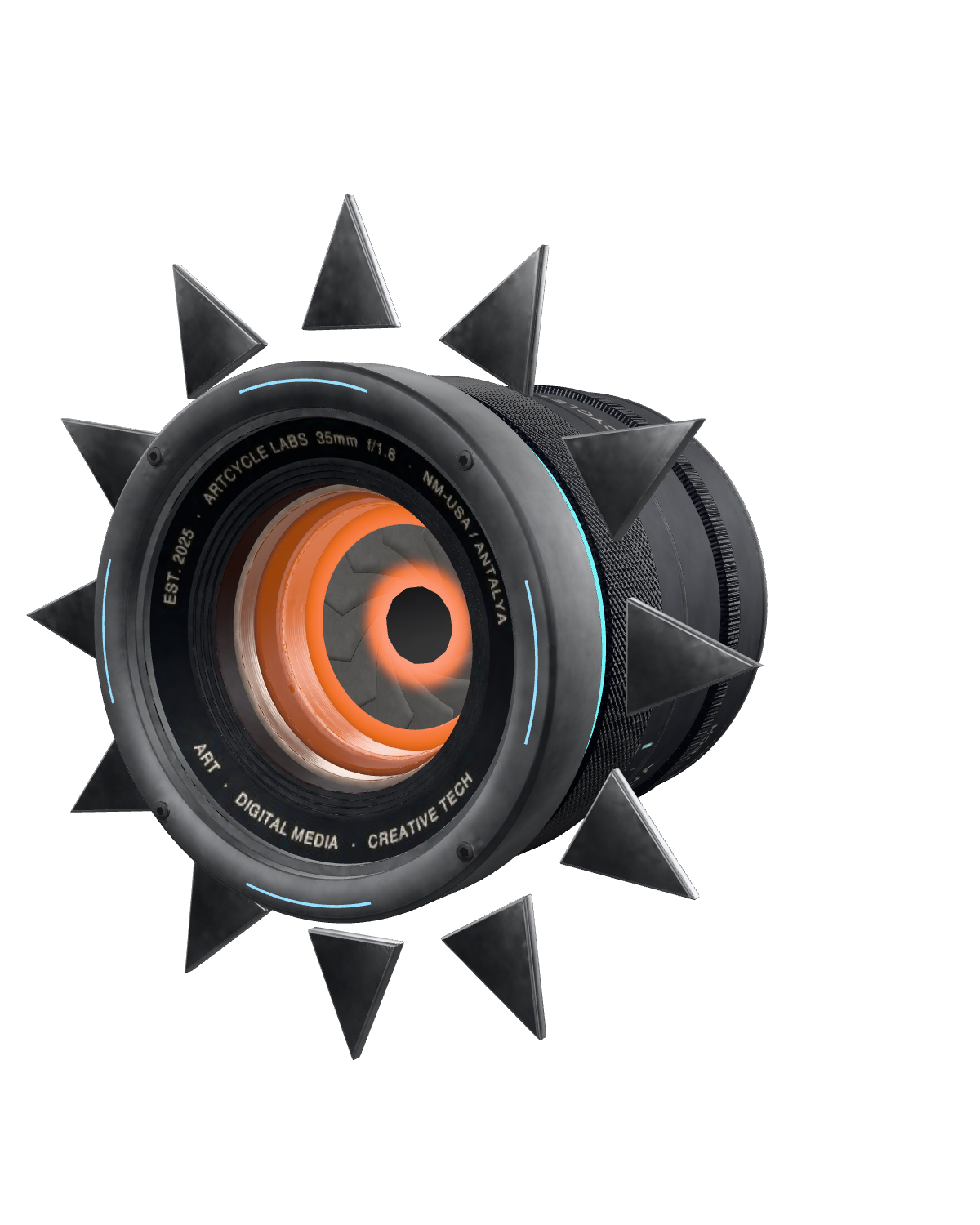 Artcycle LABS aperture lens, 3D model